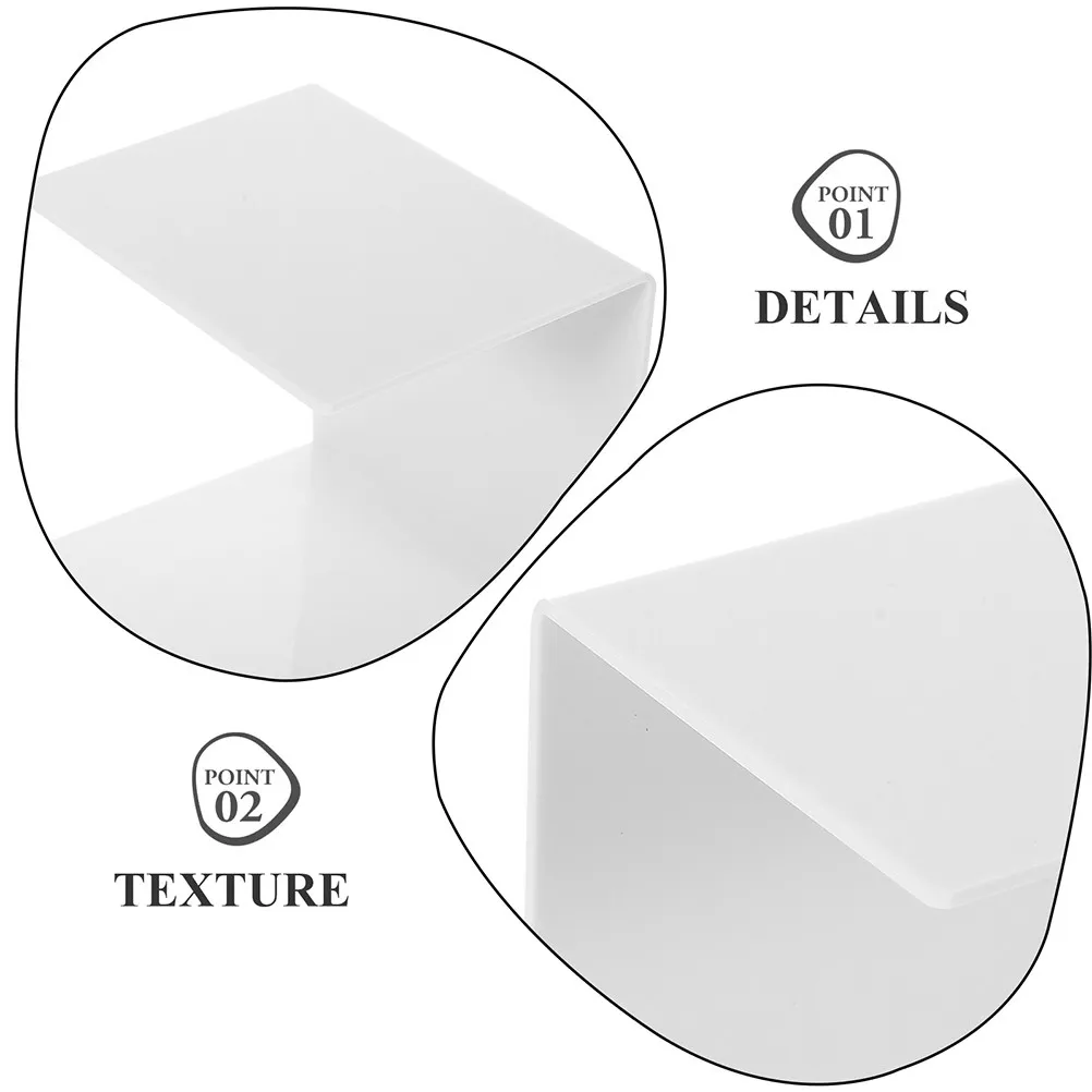 2Pcs Eyelash Extension Pillow Stand Comfortable Stable Lash Tech Supplies Organizer White Display Shelf Storage Box