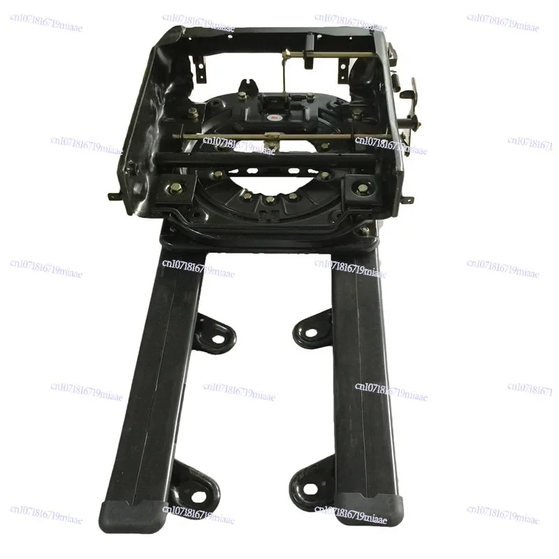 RV Caravan Seat Swivel with Double Locking Rail RV Seat Baseplate Car Seat Turntable with Slider and Floor Rail