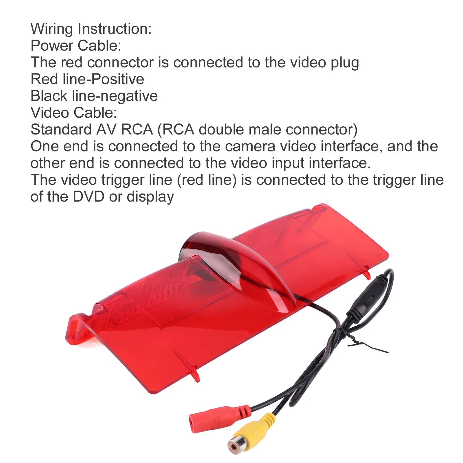 

Rear View Camera 3rd Brake Light Position Mounted Fit for Express Van 2003‑2017 Backup Camera Rear View Camera Reverse Camera