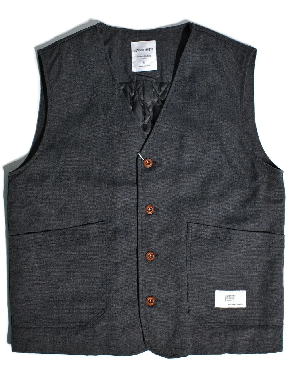 

Мужской зимний теплый хлопковый жилет, повседневная рабочая одежда с v-образным вырезом, джет в стиле ретро, американский Sle, новинка 2025, тяжелая майка для отдыха