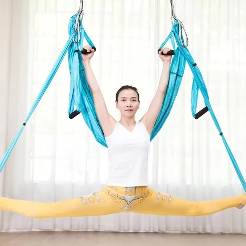 Anti Gravity Aerial Yoga Hammock Belt Soft Elastic Nylon Inversion Strap Home Gym Yoga Training Equipment