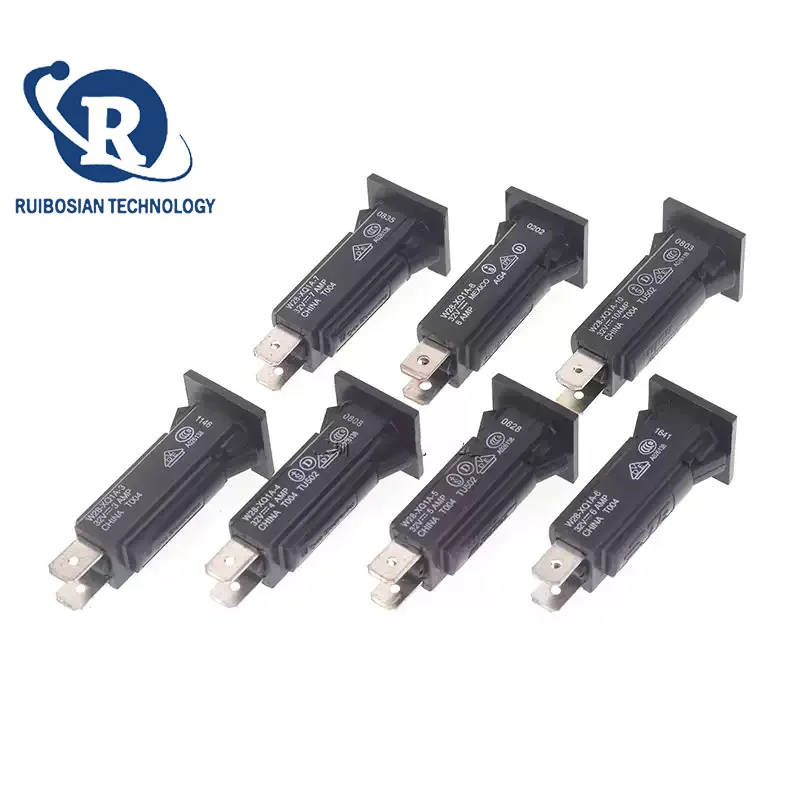 Original W28-XQ1A-3 3A/4/5/6/7/8/10/15A Thermal circuit breaker switch current protection 3A 32V