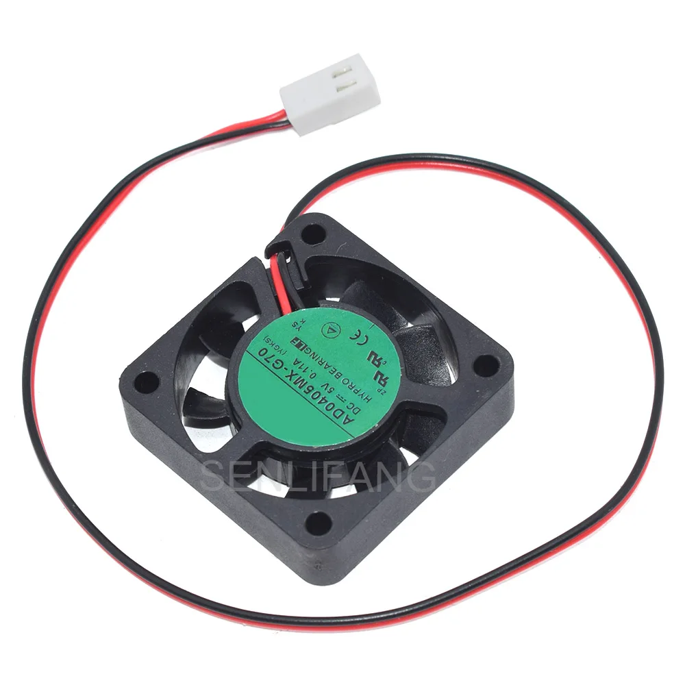 Genuine For AD0405MX-G70 4cm DC 5V 0.11A Two Lines Server Inverter PC Case Cooling Silence Fan
