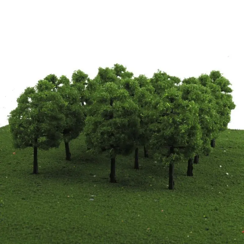 Model Trees Artificial 20pcs Plastic Miniature Tree Train Railroad Layout Scenery Architecture Kids Landscape Accessory Tree New