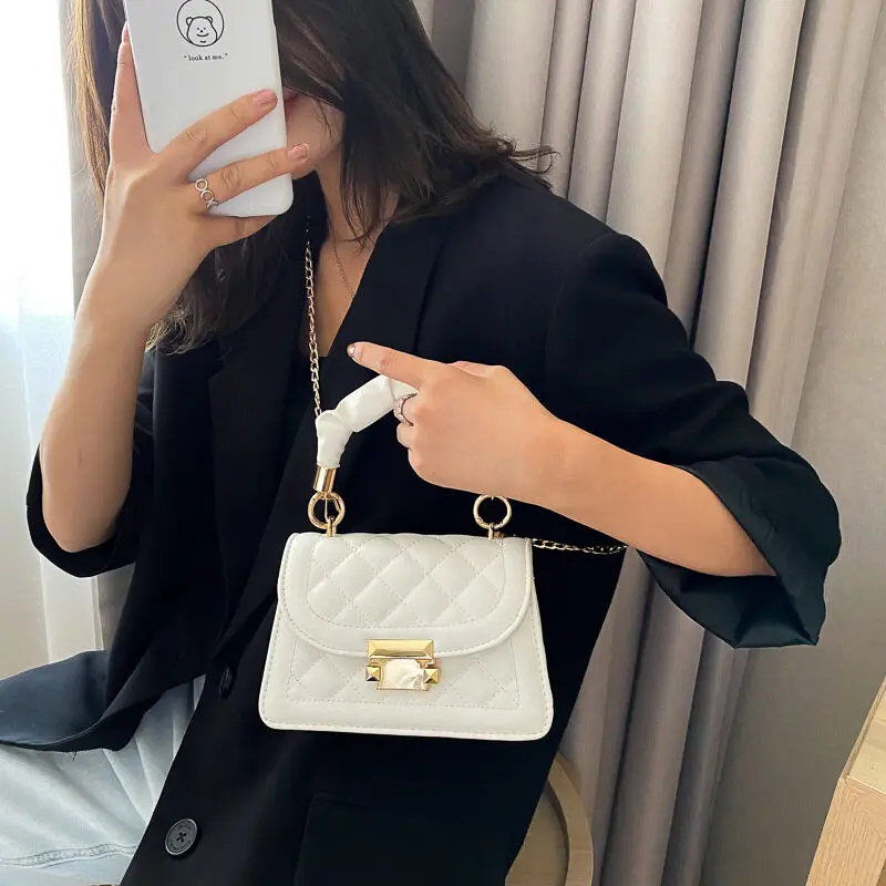 Wome Crossbody kore moda tek kollu çanta çantalar ve çanta için hafif olgun tarzı küçük katı omuz çantaları