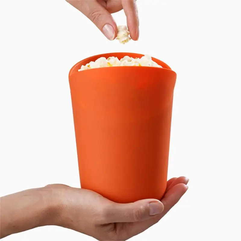 Microwave Popcorn Maker Foldable Food Grade Silicone Popcorn Bucket Box Easy Make Popcorn Bucket Bowl Kitchen Tools Hot Sale