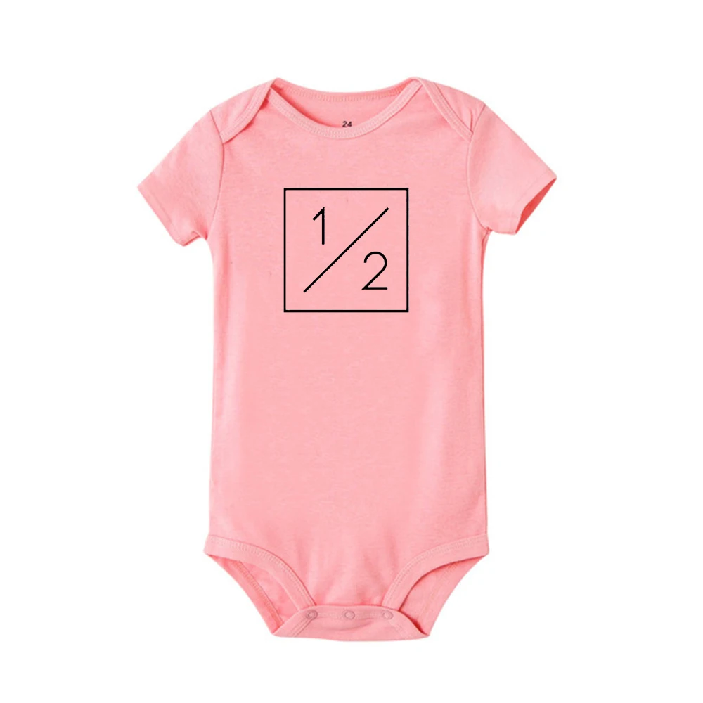 One half birthday bodysuit Half brithday shirt 1/2 Half Birthday one-piece Boy half birthday outfits Gender Neutral Baby Gift