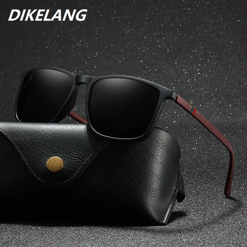 

Classic Polarized Men Women Square Sunglasses Luxury Brand Designer Vintage Driving Fishing Sun Glasses Man TR90 Eyewear UV400