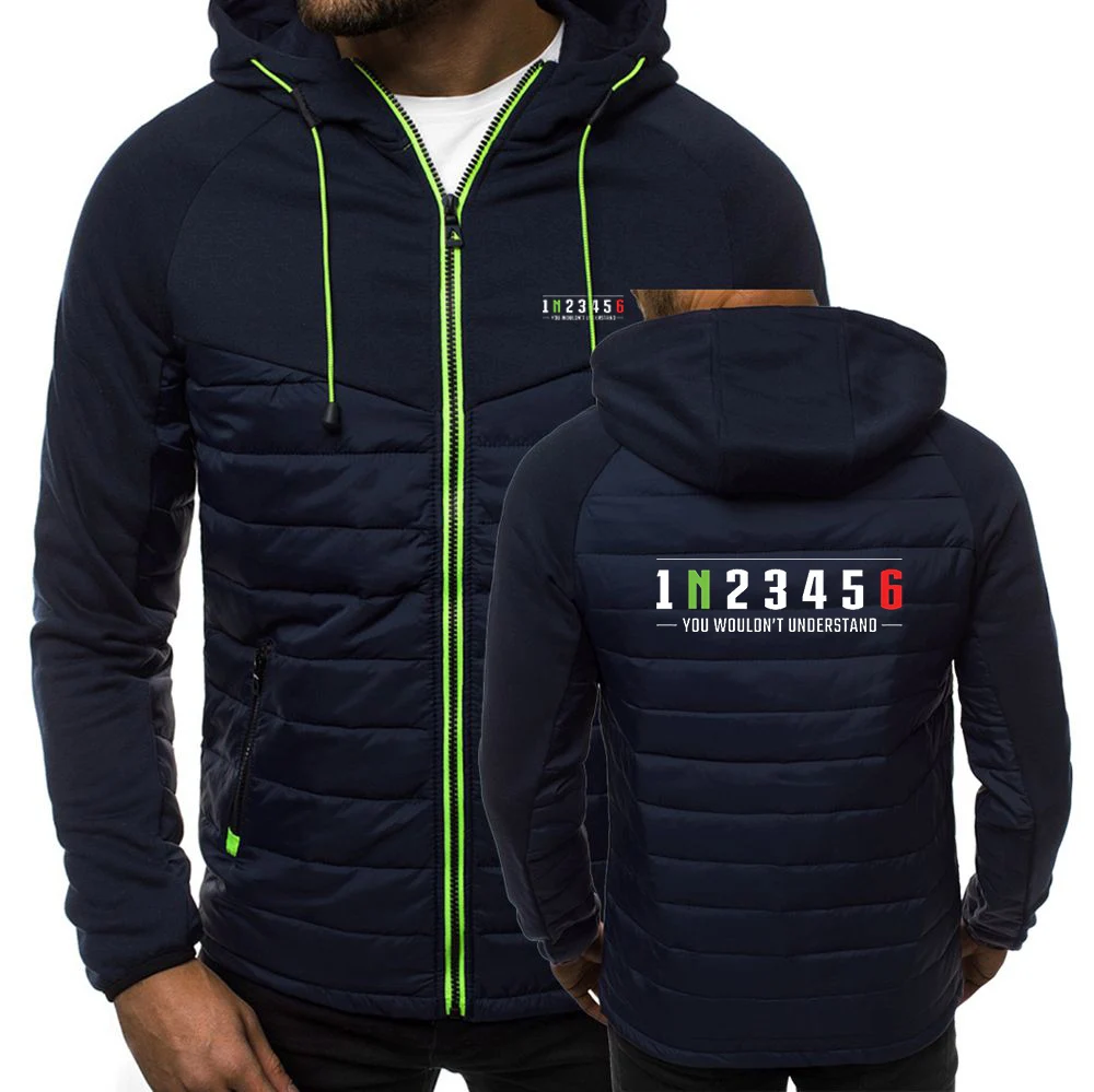 Biker 1n23456 Motorfiets 2023 Heren Nieuwe Herfst Winter Kleur Blok Rits Capuchon Jassen Jas Casual Warmer Capuchon Jassen Jassen