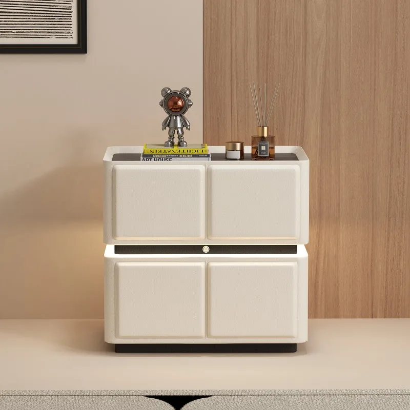 

Narrow Nordic White Nightstands Bedroom Classic Space Saving Bedsides Table Minimalist Design Mesitas De Noche Home Furniture