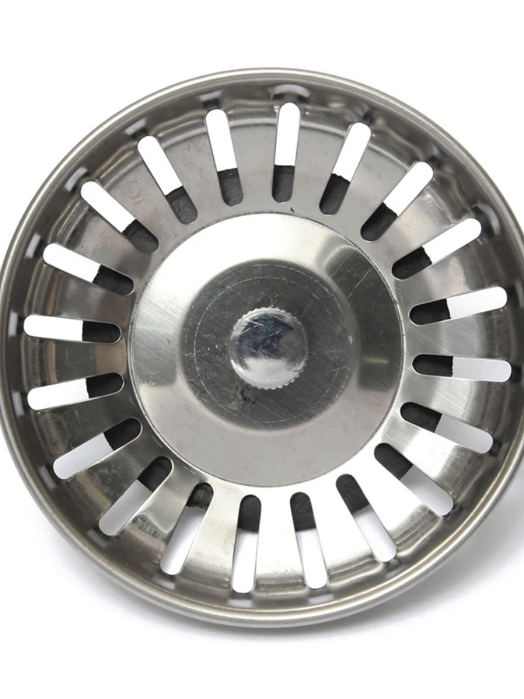 1Pcs Stainless Steel Replacement Strainer 79mm Kitchen Water Basin Sink Drainer Stopper Filter Strainer Leach Basket Waste Plug