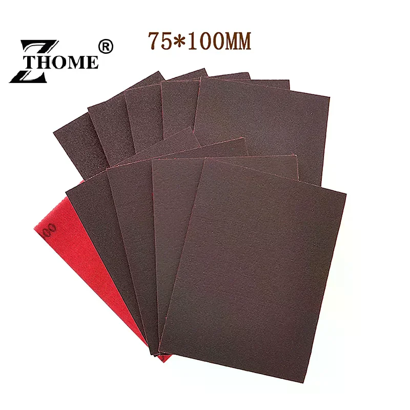 10Pcs 75*100MM Ultra Fine Wet Dry Sanding Sponge Blocks Assorted Grit 120-3000 Washable Reusable For Polishing Abrasive Tools