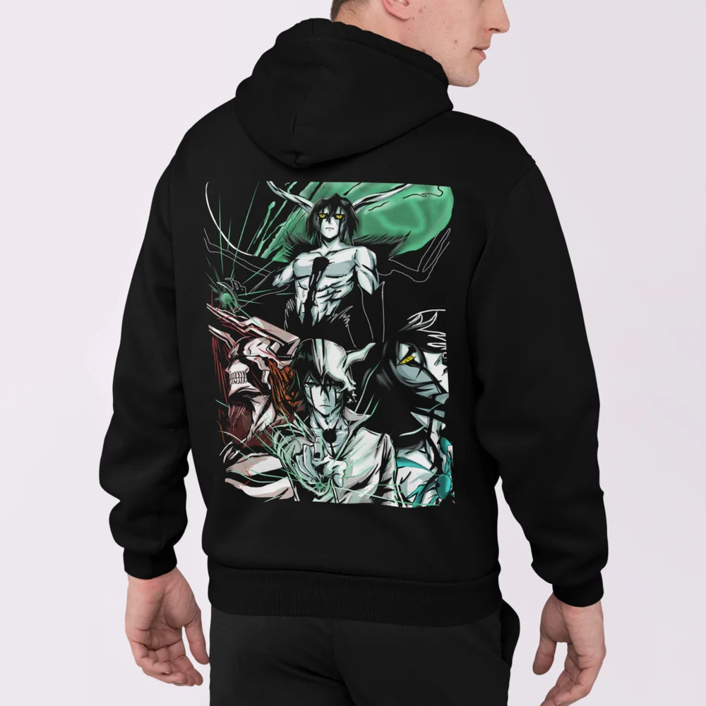 Sudadera con capucha Ulquiorra Espada Ichigo Bankai Aizen Bleach Anime Sudadera con capucha Rukia