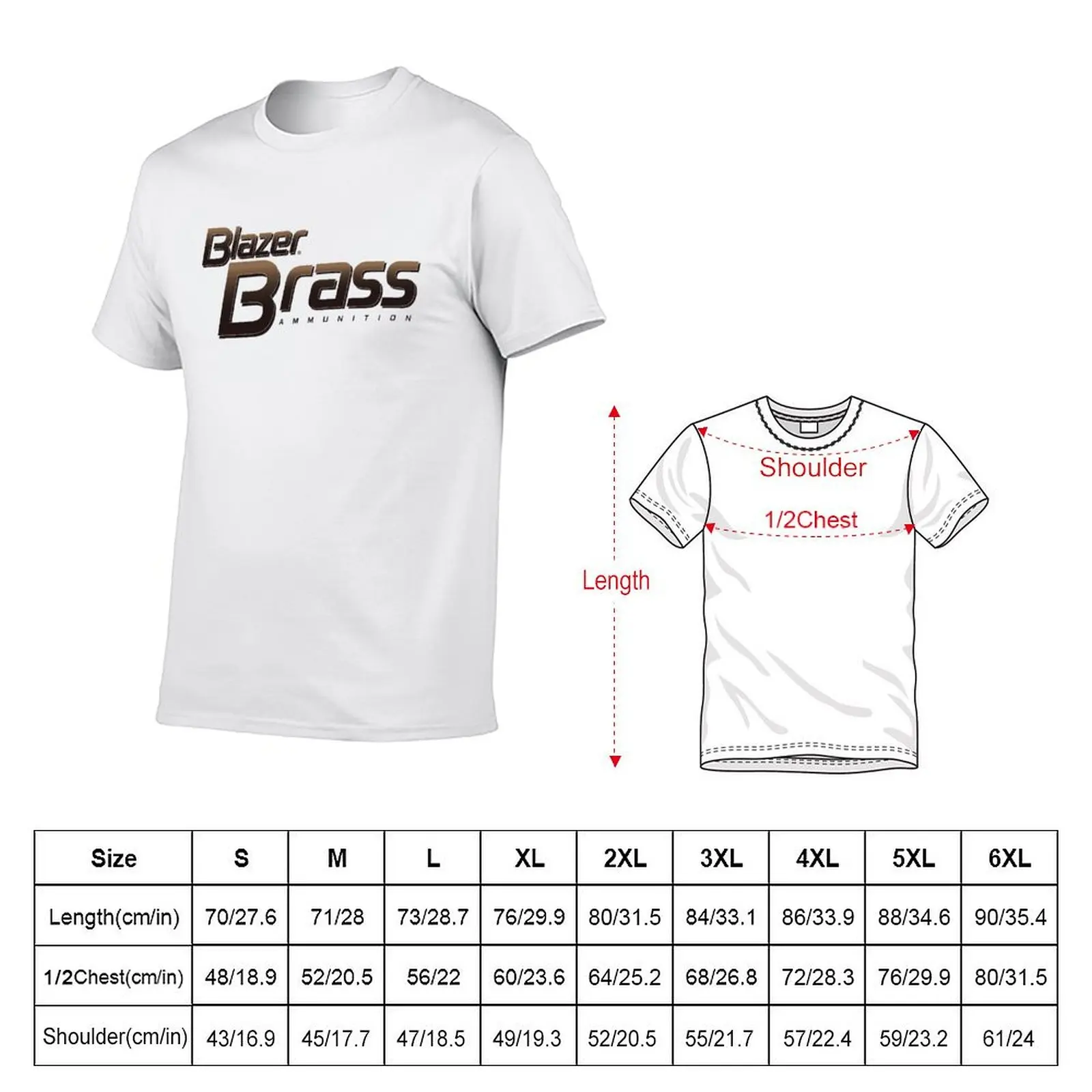 BLAZER BRASS AMMO - OG T-Shirt t shirt for man man t shirt luxury t shirt man cotton T-shirt