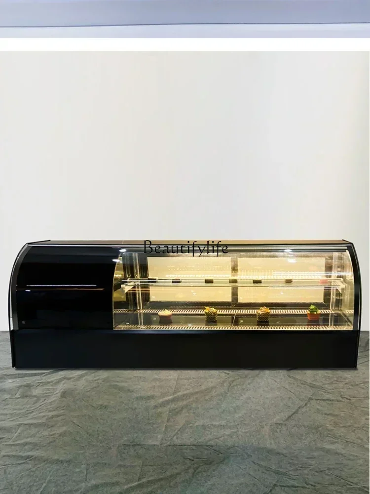 

z.Z.yj14Desktop Small Cake Fruit Dessert Frozen to Keep Fresh Display Cabinet Commercial Use