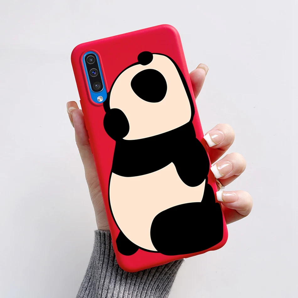 For Samsung A50 A50S A30S Case Cartoon Soft Liquid Silicone Full Protection Phone Back Cover For Galaxy A 50 50S 30S Funda Shell