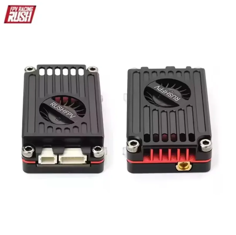 Rush tank max solo 2.5w 5.8ghz fpv transmissor de vídeo vtx 48ch longo alcance para drones rc aeronaves de asa fixa diy com escudo cnc