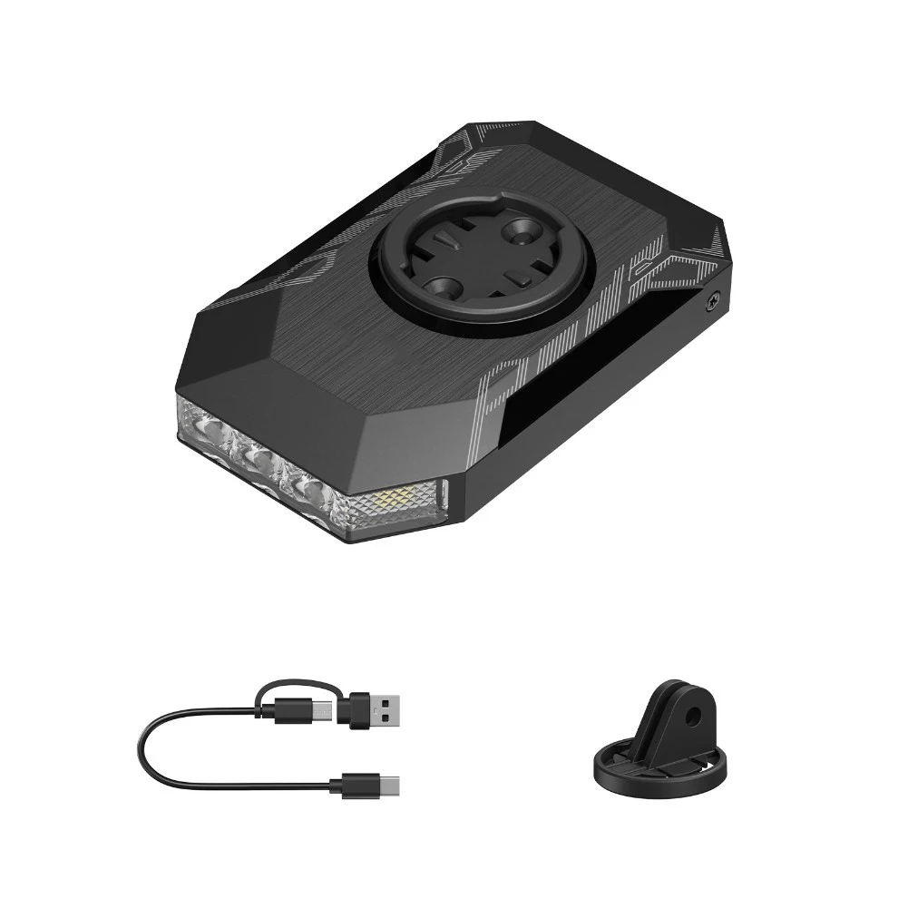 

1pcs Bike Headlight 350 Lumen With 4000mAh Battery IPX4 Waterproof Bike Light 5V 2A Charger Cable Bike Computer Mount For Garmin