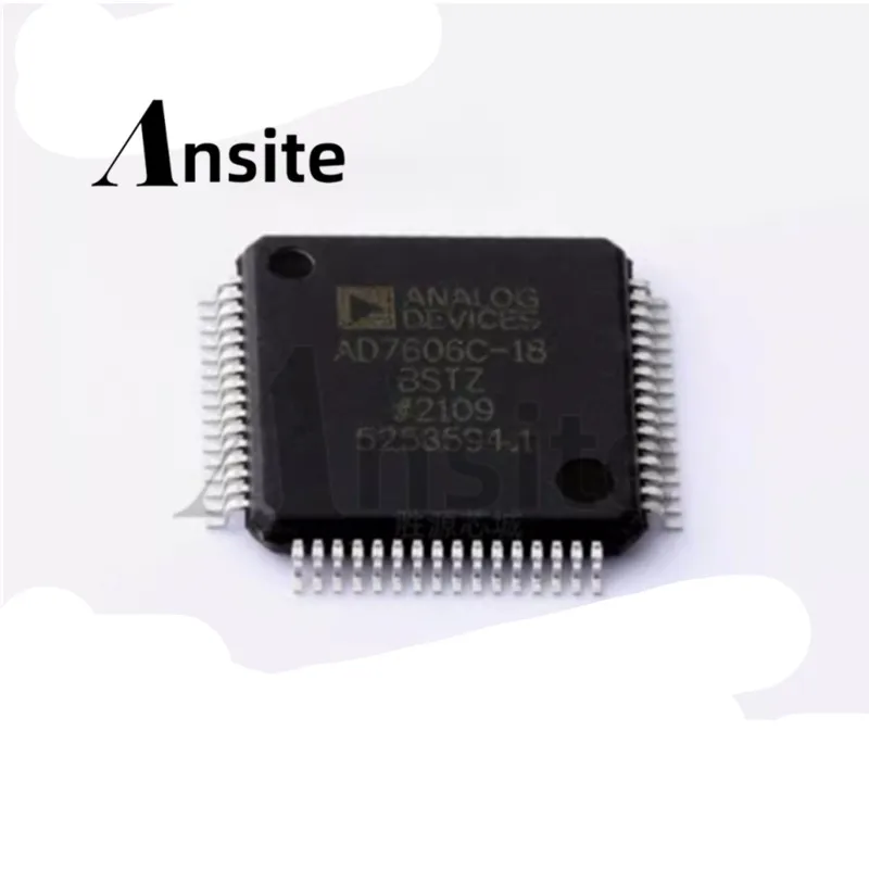 

1 шт. в партии, 100% новый и оригинальный, AD7606BBSTZ, AD7606B, LQFP-6 АЦП - микросхема аналого-цифрового преобразователя