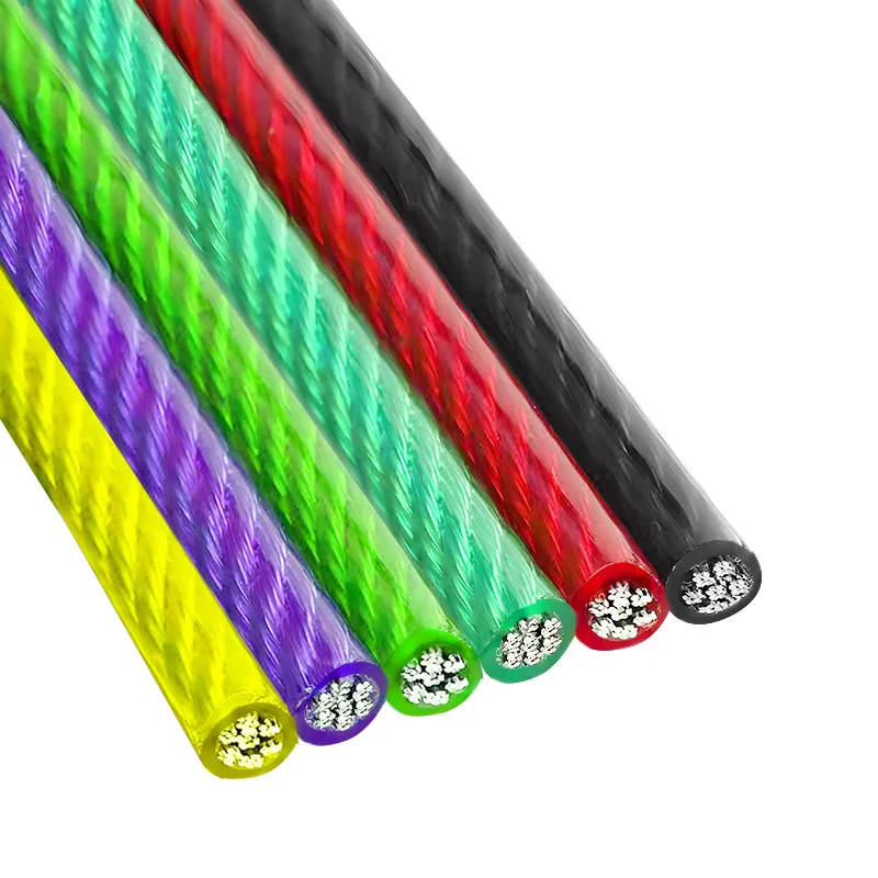 Imagen 7: Cable de Acero Recubierto de Nailon PVC de 1.5/2/3/4/5/6mm, Cable de Acero Inoxidable 304, Cuerda de Alambre Trenzado, Cable de Acero Suave para Tender Ropa