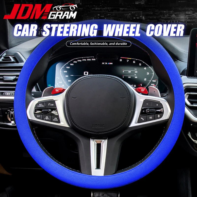 Universal Silicone Car Steering Wheel Cover For 32-47CM Elastic Non Slip Steering-Wheel Protector Auto Interior Accessories