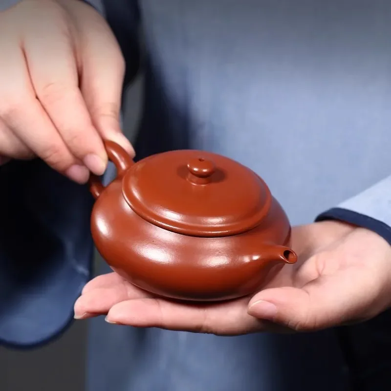 Yixing Zisha Pot Pure Handmade Small Capacity Kung Fu Tea Set Raw Mine Small Coal Kiln Zhu Ni Sketch Brewing Teapot Ming Furnace
