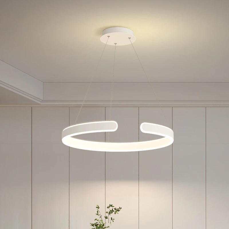 Modern LED Pendant Light, Sala de jantar, mesa central, cozinha, quarto, decoração minimalista, pendurado luminária