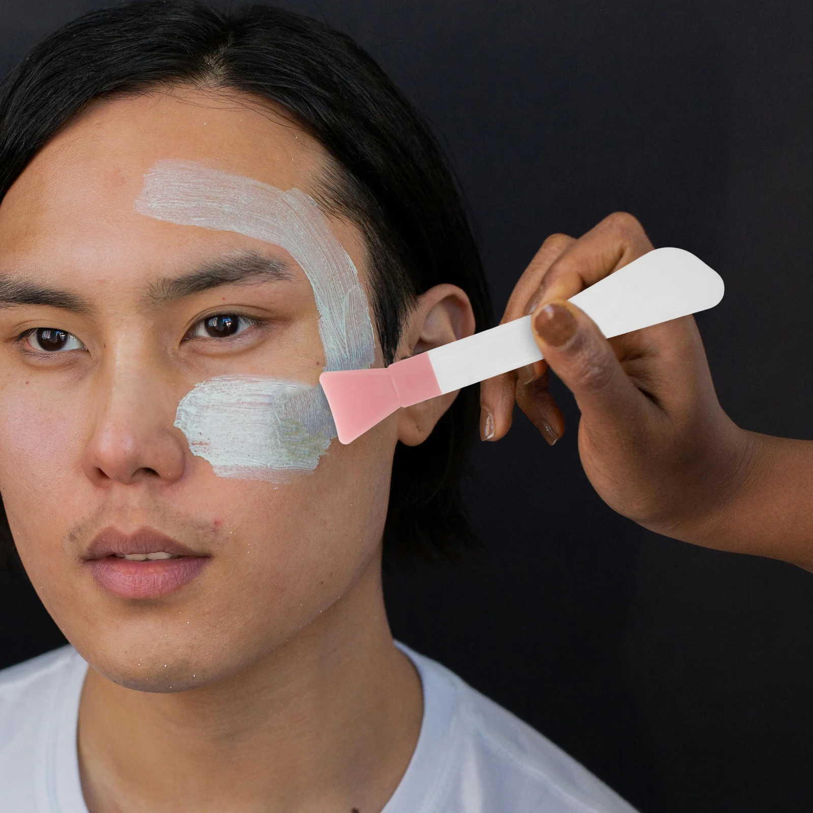 

Silicone Mask Brush Applicator Dualhead Spatula for Face Cream Clay Jelly Beauty Tool Skincare Makeup Accessories