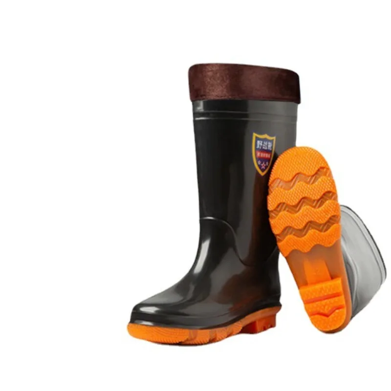 Zapatos De Seguridad De Hombre الرجال منتصف العجل احذية المطر البلاستيكية عدم الانزلاق أحذية مضادة للماء أحذية أمان رجالية #3