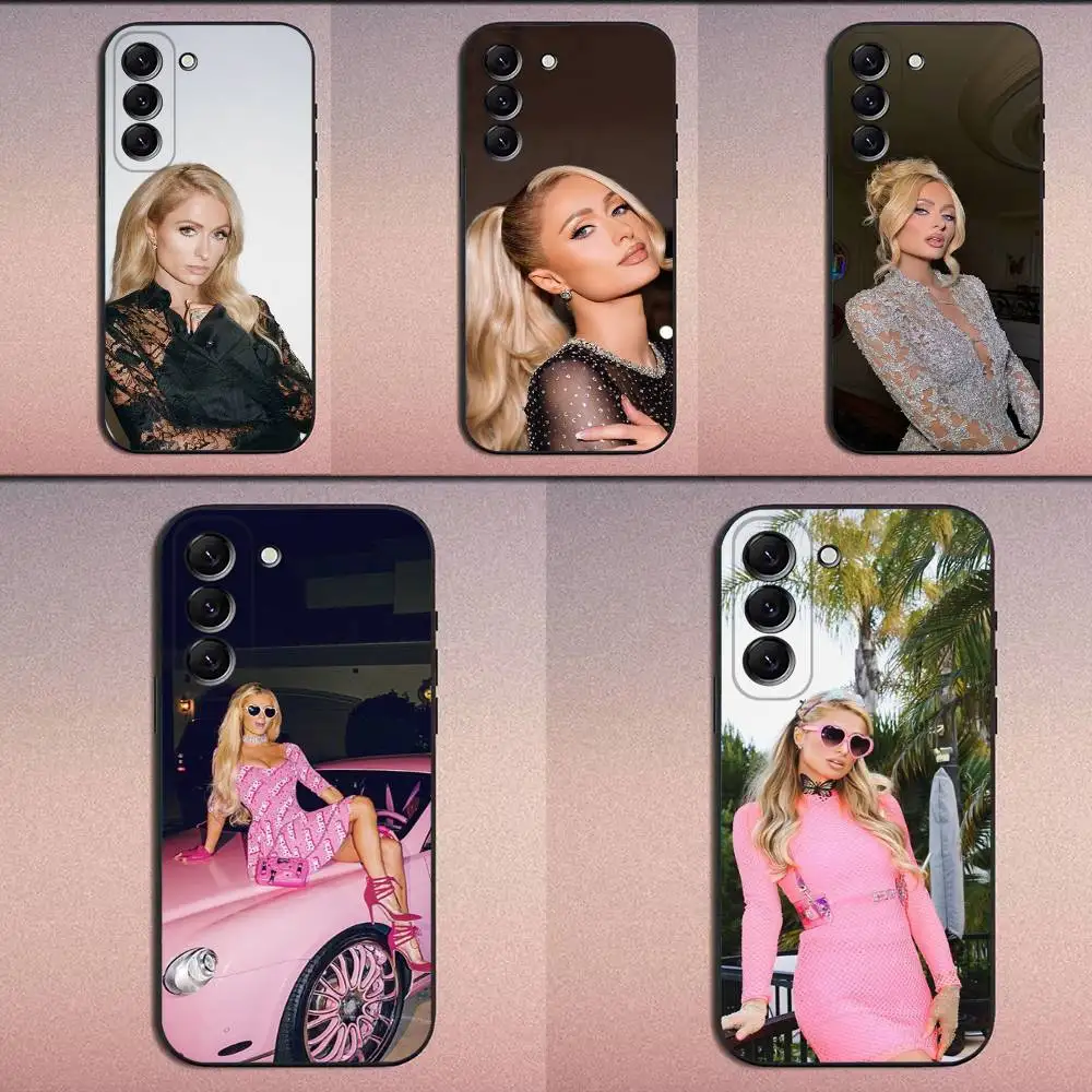 

P-Paris H-Hilton Phone Case For Samsung Galaxy A20,A21s,A22,A31,A32,A52,A53,A72,73,A80 Soft Black Cover