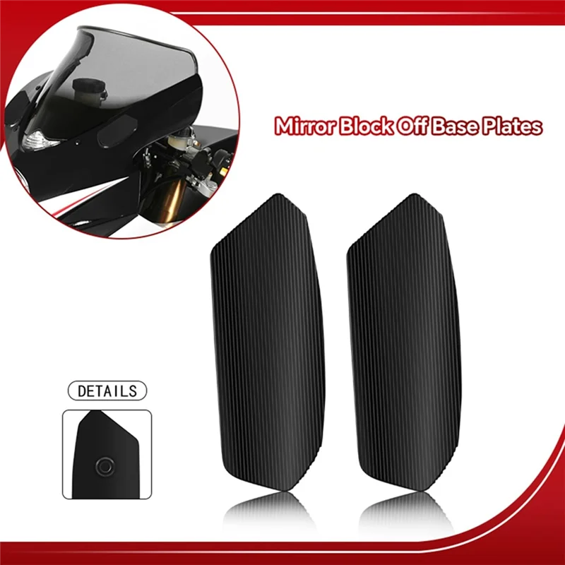 

Rearview Mirror Block Off Base Plates Mount For Motorcycle For Suzuki GSXR1000 GSX-R1000 2017-2024 Accessories
