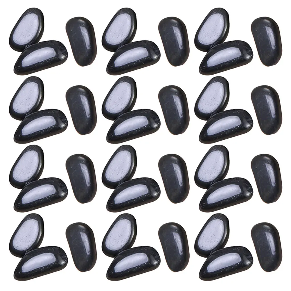 

1 Set Flowerpot Plants Filling Pebbles Polished Natural Decorative Aquarium-Safe Landscape Stones Smooth Round Retain Moisture