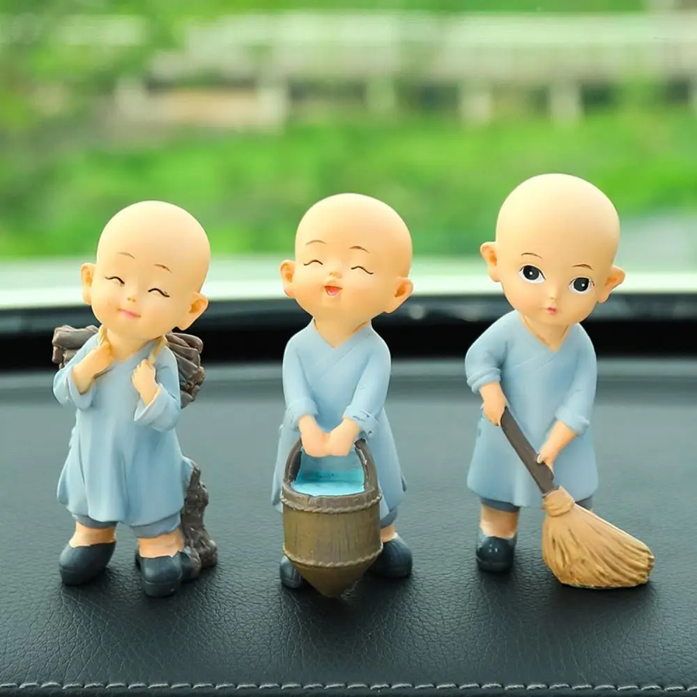 

Resin Monks Action Figure Band Figurines Monk Decoration Car Ornaments Statues Figure Doll Monks Dolls Automotive Interior
