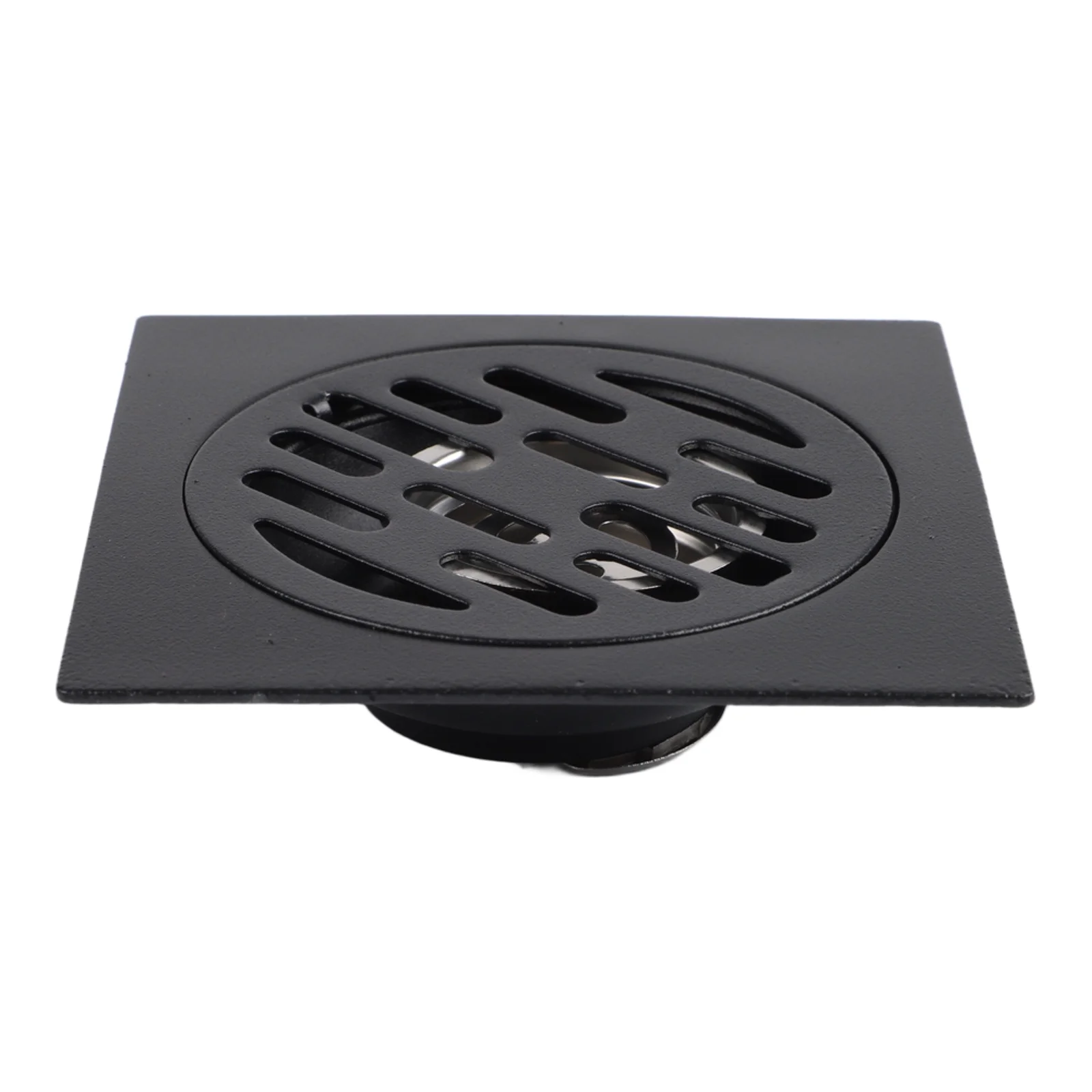 Drain Cover Floor Drain Bathroom Accessries Bathroom Shower Deodorizing Black Floor Drain 10*10cm Floor Drain Cover