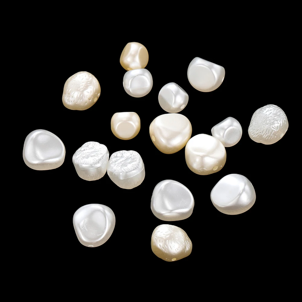 30Pcs ABS irregolare imitazione perle perline distanziatore acrilico perline allentate per gioielli che fanno collana fai da te orecchini collana braccialetto