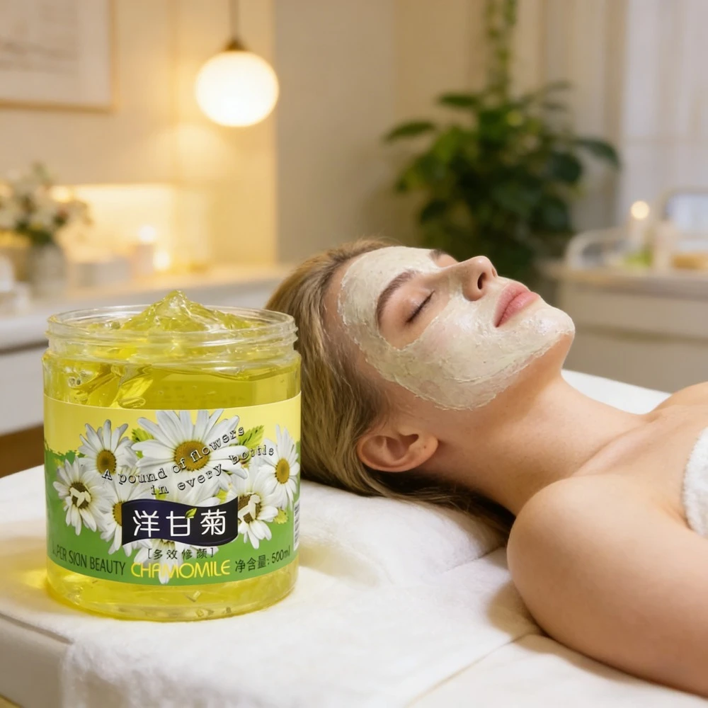 Chamomile Ice Crystal Gel  500ml Can Be absorbed Make Foundation Mask Moisturize Beauty Salon Big Bottle