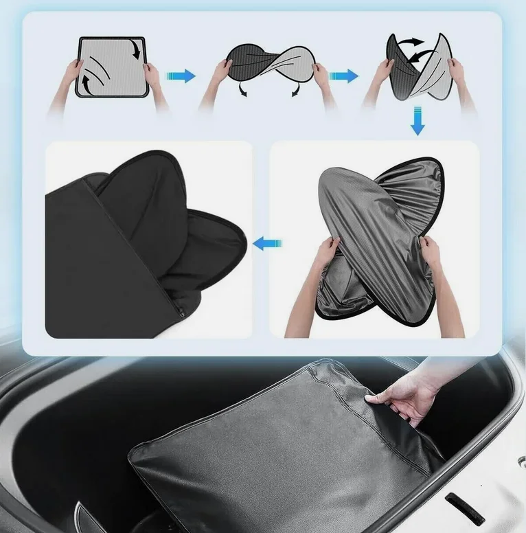 Glass Roof Sunshade Window Shade Sunroof Upgrade Mesh Net UV Protection Interion For Polestar 2 2021 2022 2023 2024