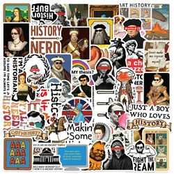 50pcs Funny History Stickers Vinyl DIY Computer Laptop Motorcycle Scrapbooking Materiales DIY Sticker Vintage Helmet Car Sticker