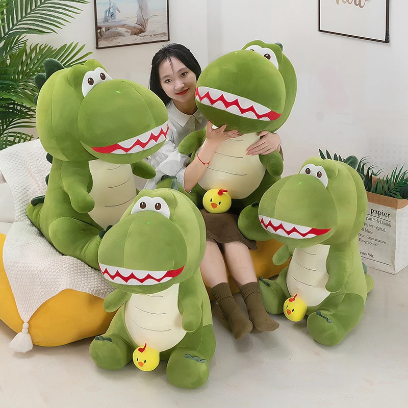 Cute Chick Dinosaur Plush Toy Doll for Kids – Soft Stuffed Animal Birthday Gift, Cartoon Throw Pillow, Sleep Companion & Hug
