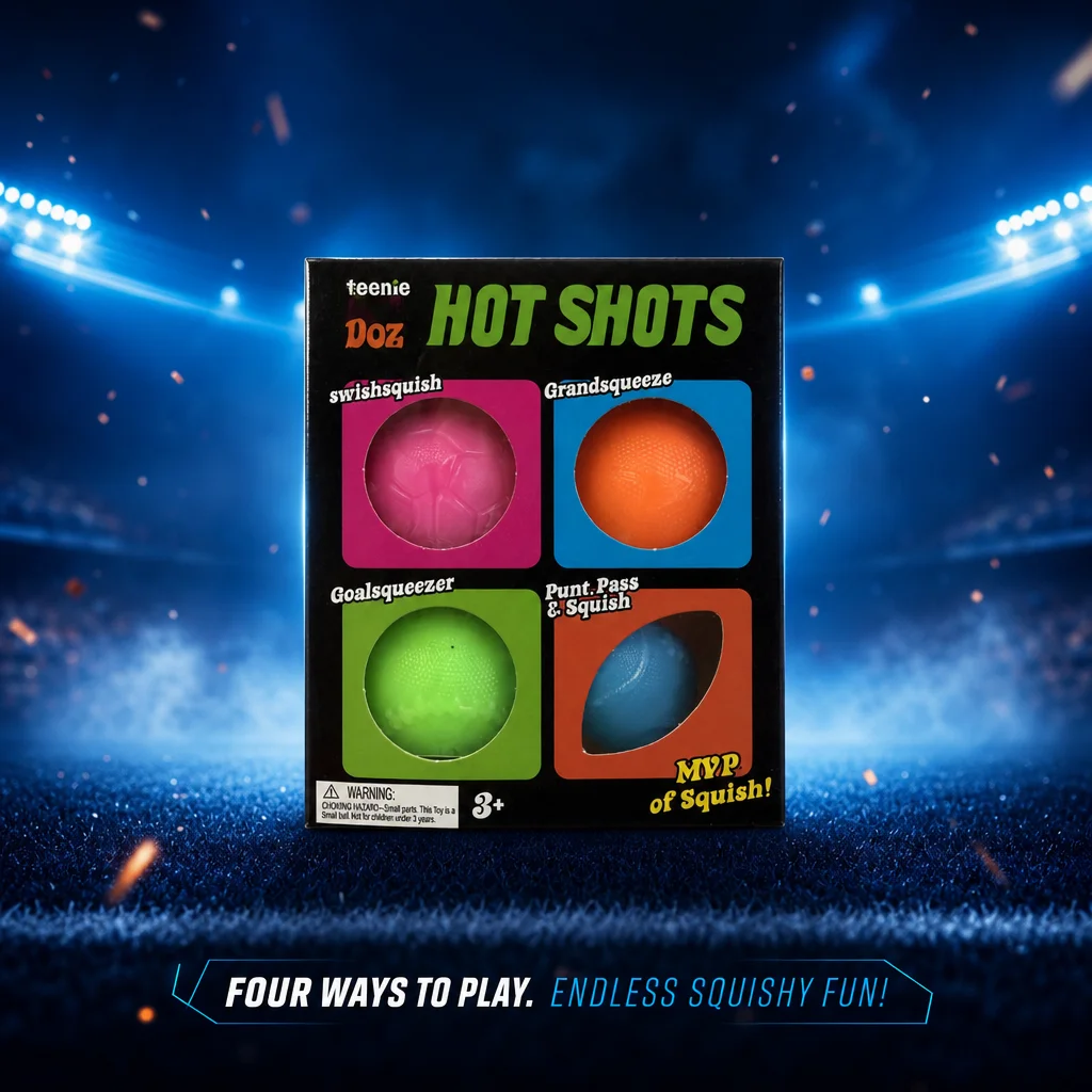 Needoh Viral Hot Stress Relief Ball Set for Adults Kids Rosie Style Sensory Fidget Toy Squeeze Ball Party Favors & Gifts