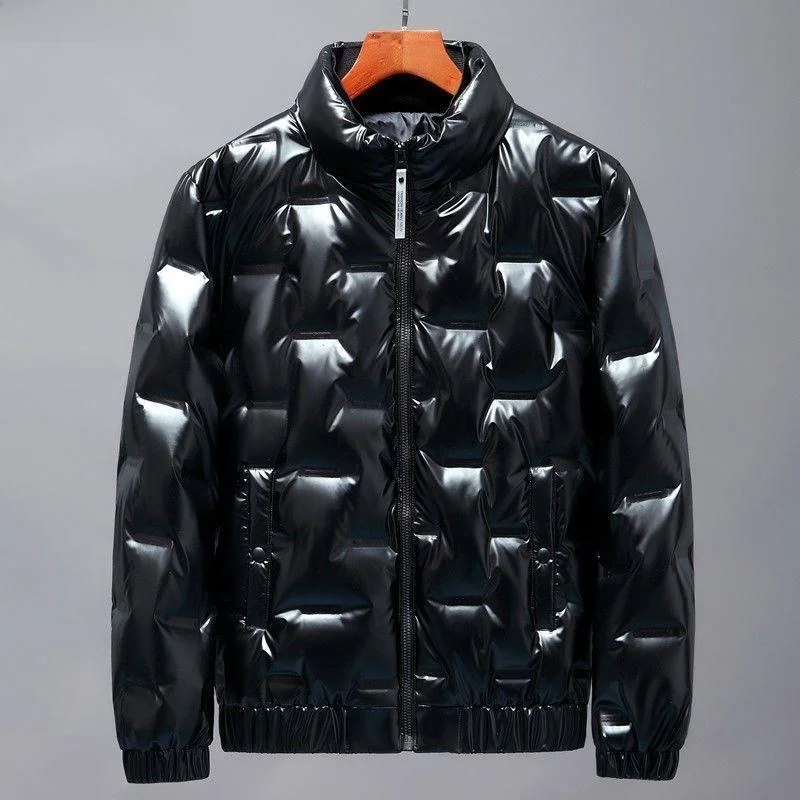 

Men's down Cotton Jaet Sli Slim Fit Lightweight Stand Collar Trendy Outerwear for Autumn 2025 Faionable And Haome