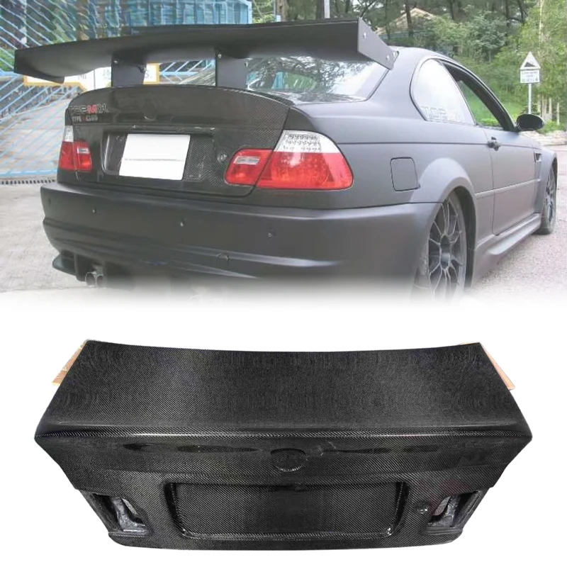 1998-2006 for BMW E46 M3 Body Parts CLS Style Luggage Compartment Double-Sided Carbon Fiber Trunk Lid Lightweight Tailgate