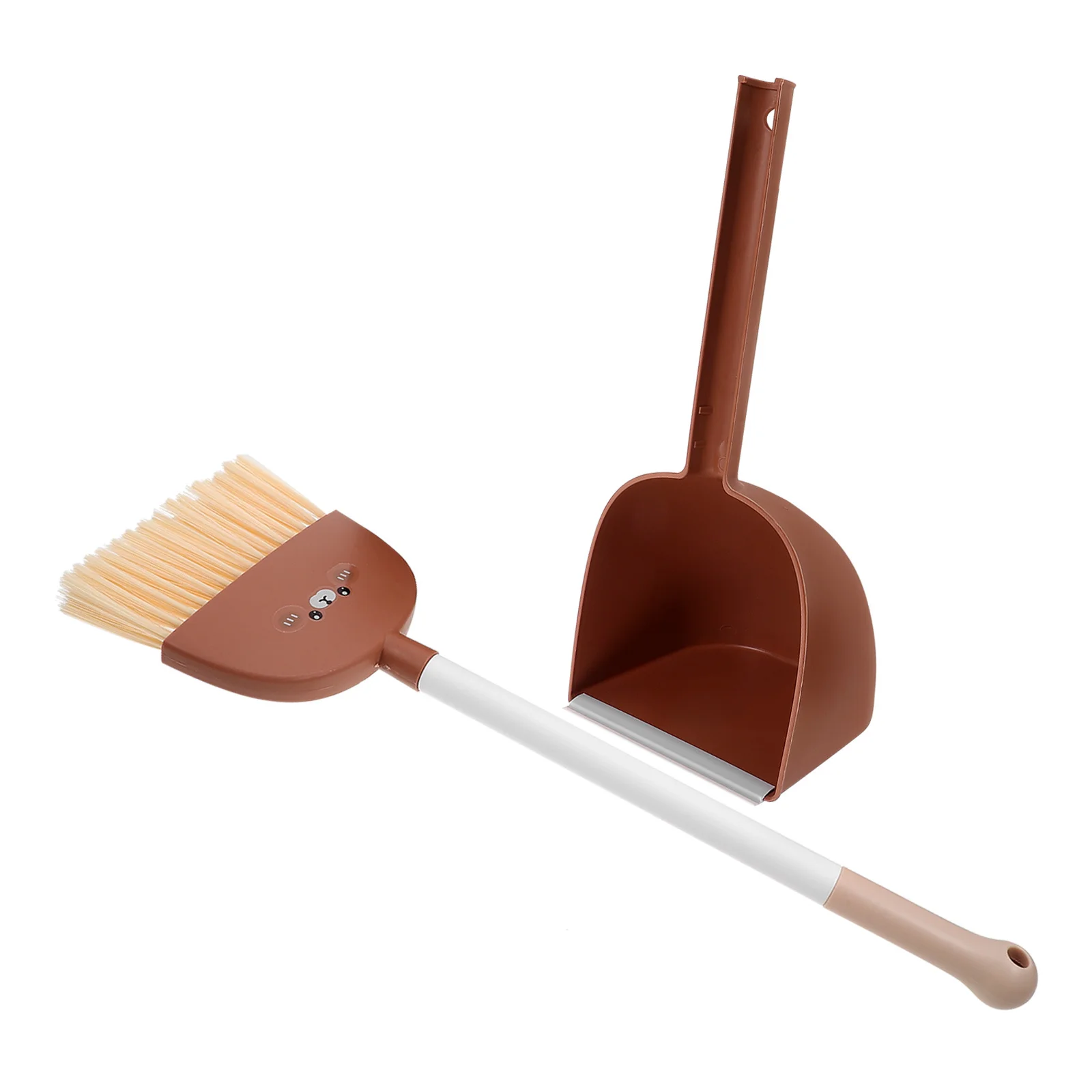 

1Set Toddler Broom and Dustpan Set Fine Workmanship Easy Grip Storage Saving Space for Kids Kids Broom and Dustpan
