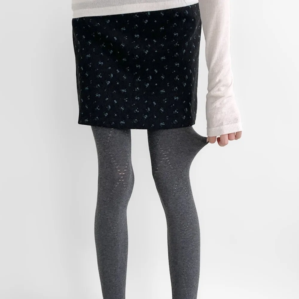 Y2K Fashionable Jacquard Knitted Stockings Breathable Skinny Fit Basic Pantyhose Thick Soft Argyle Tights Autumn Winter