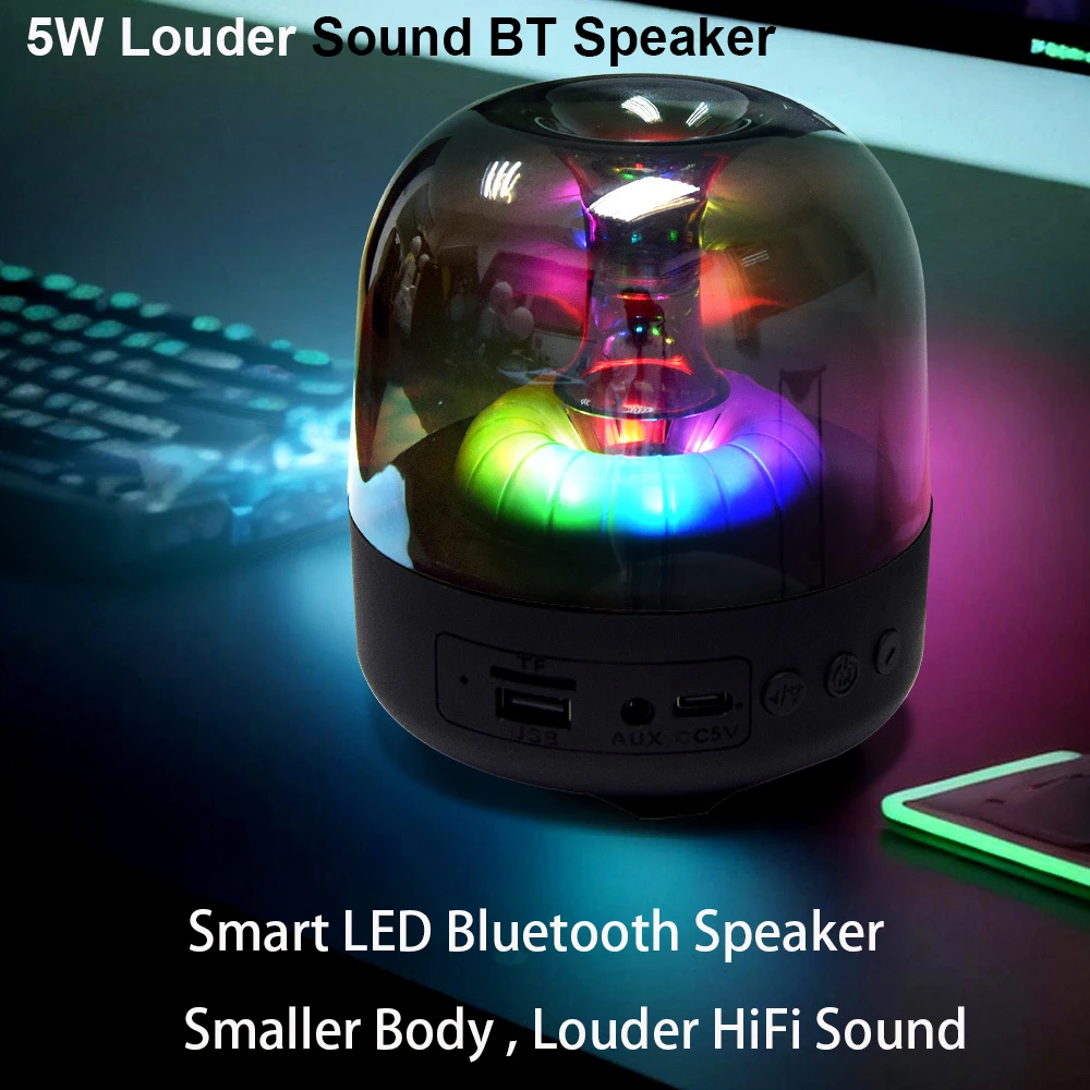 Smartldea Bluetooth speaker small body 5W louder Hifi sound BT5.0 for small speaker projector P09 S90 P11 HY300pro HY320mini