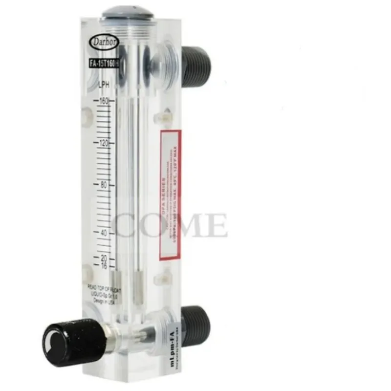 

Plexiglass Surface Plate Nitrogen Oxygen Water Liquid Float Flowmeter With Regulator FA-15T Sigal Scale LPM LPH