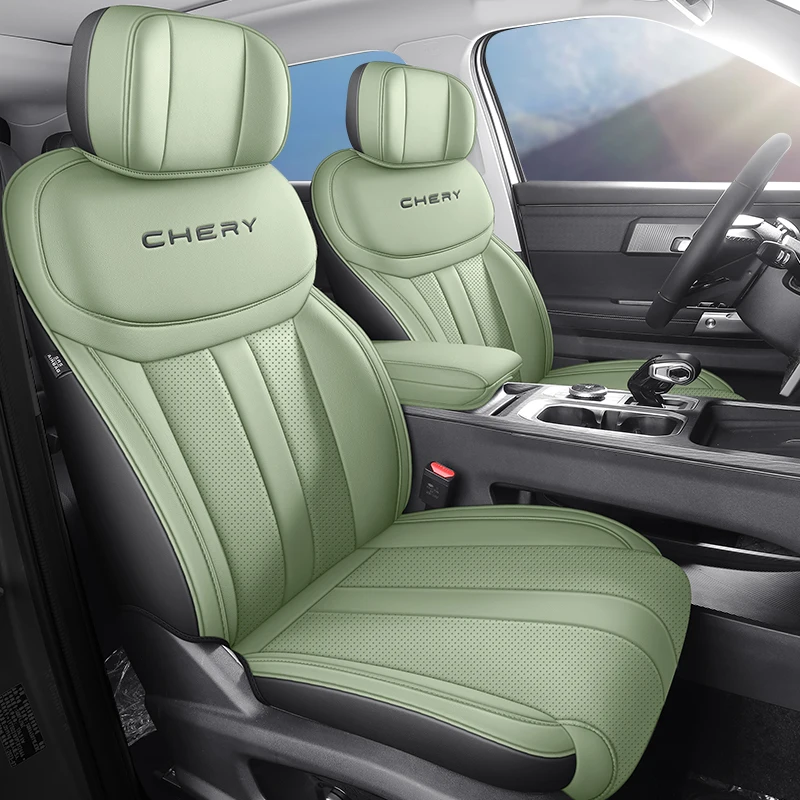 For JAECOO J7 2023 2024 Leather Car Seat Cover Colour Track Detail Style Protector Salon Compatible Interior Accessories
