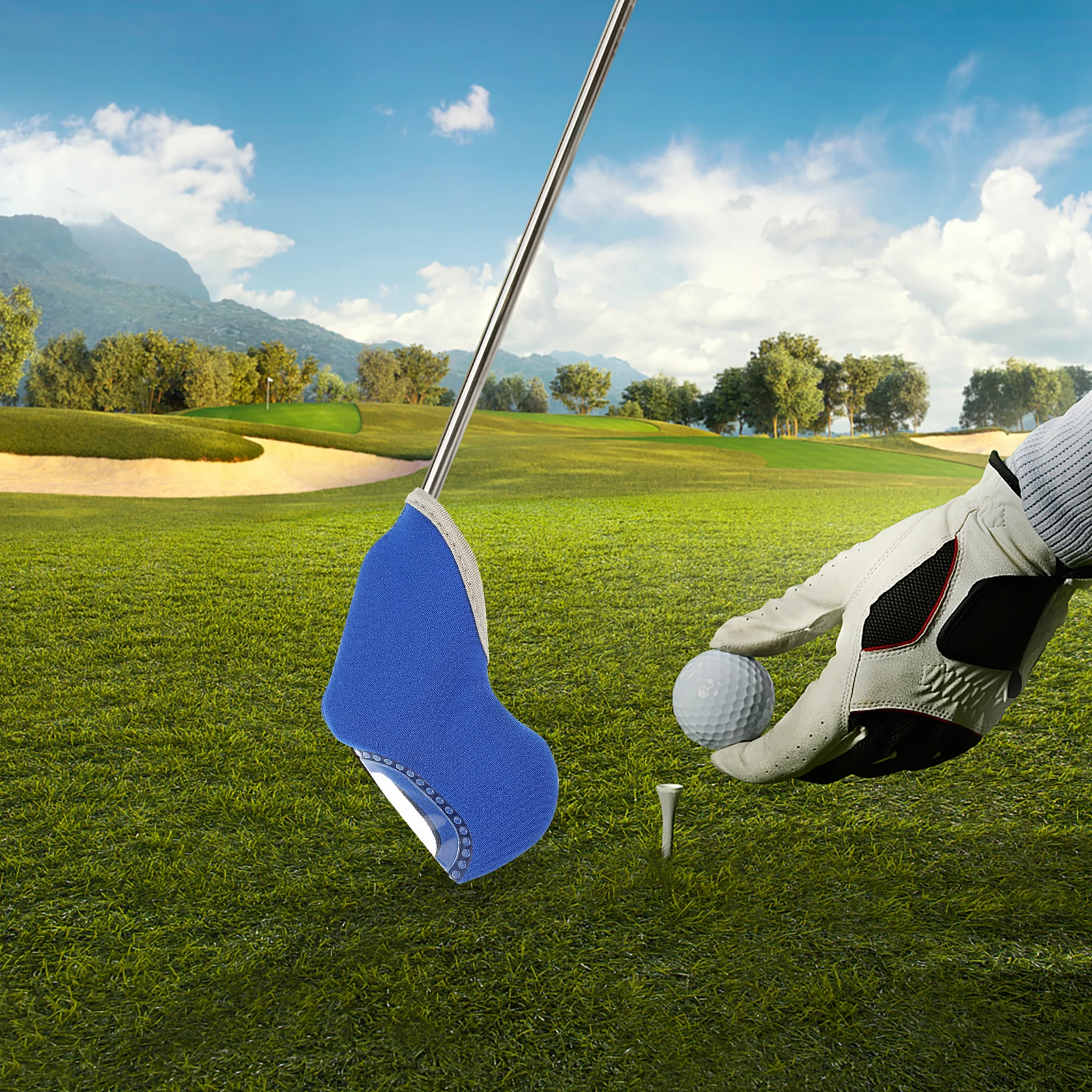 

10Pcs Golf Head Covers Neoprene Putter Protective Case Full Elasticity Easy Pick Up Putter Cover Club Protector