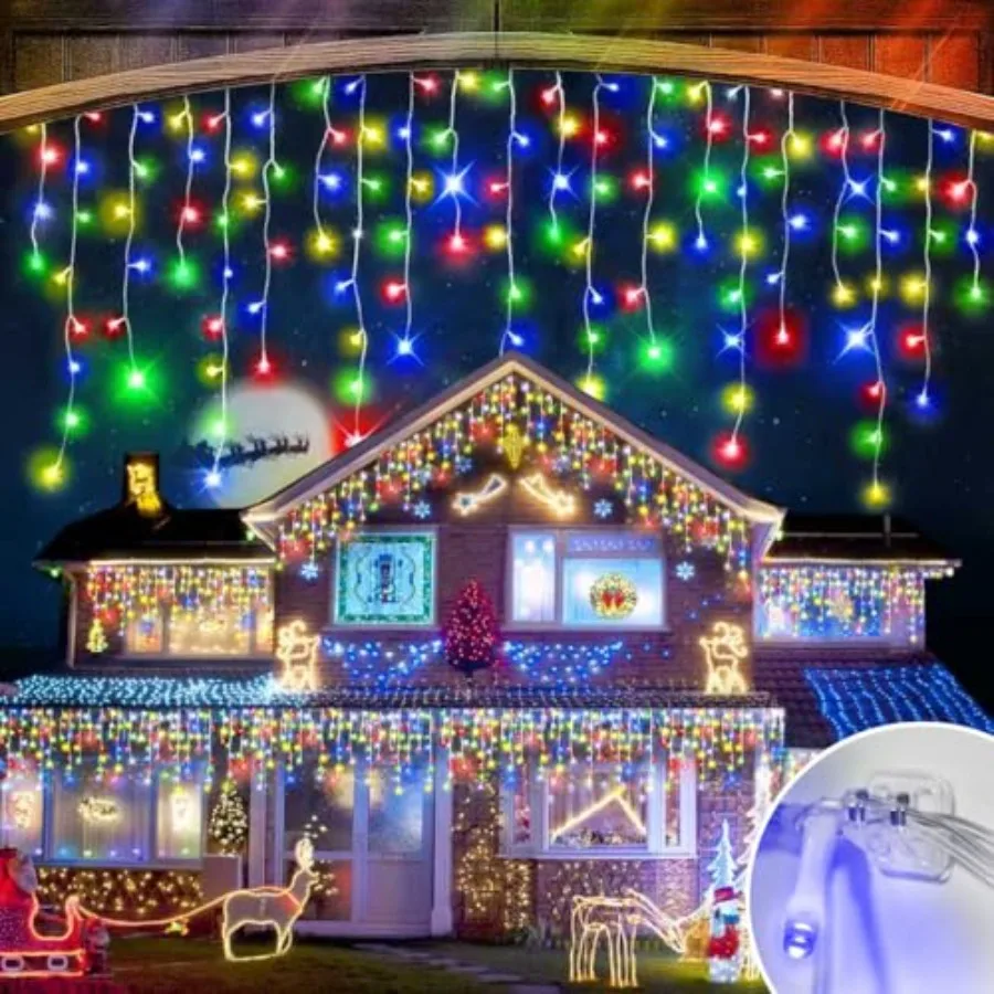 98Feet Christmas Lights Outdoor Decorations 900LED Fairy String Light 12 Lighting Modes with Timer Memory Waterproof Christmas