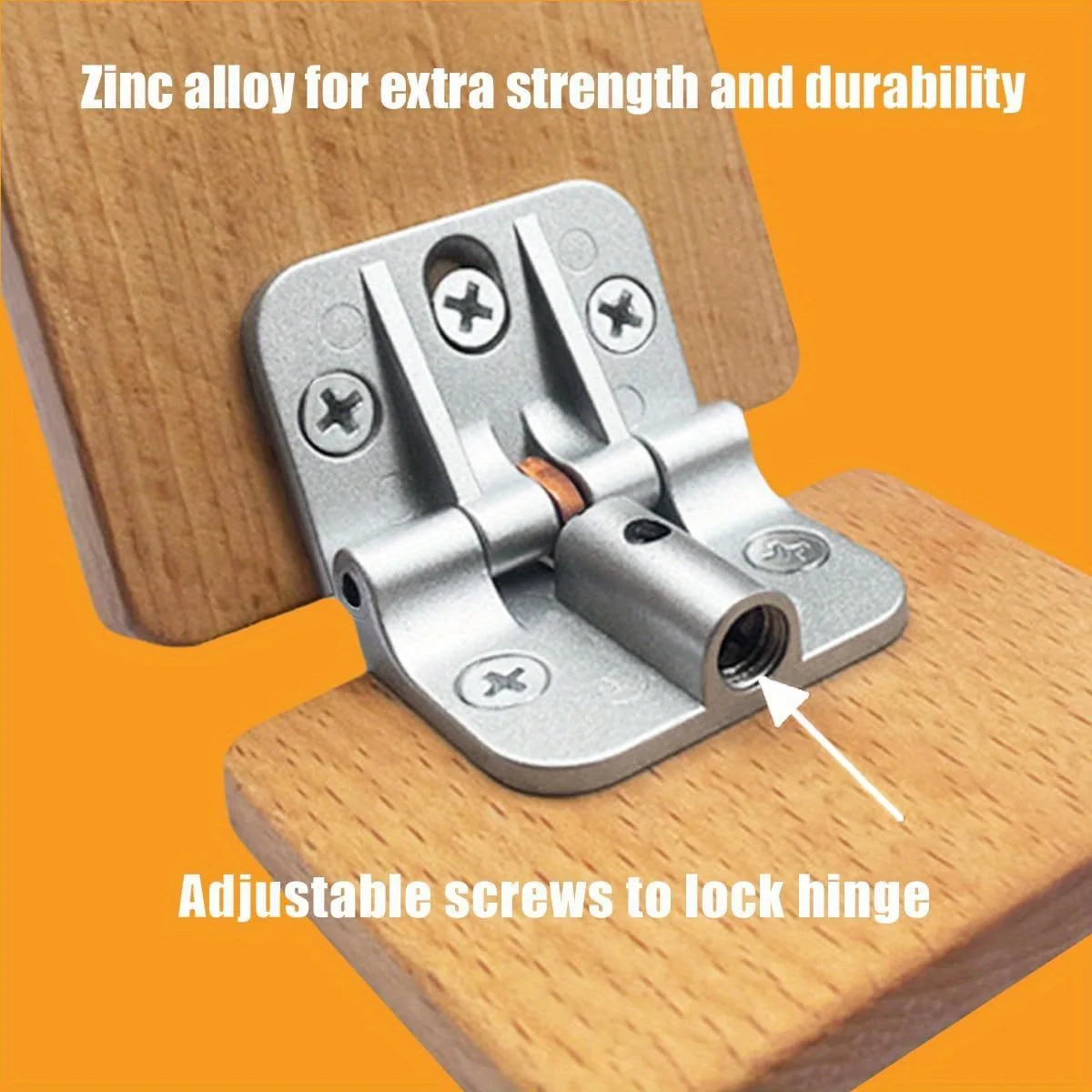 Zinc Alloy Locking Hinges, Adjustable Locking Hinge 180 Degree, Drop Leaf Table Hinges, with Copper Parts Torque Hinges